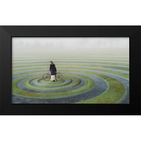 The Point Of No Return Black Modern Wood Framed Art Print by Margraff, Esther