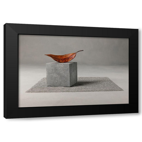 Out Of Time Black Modern Wood Framed Art Print by Verot, Christophe