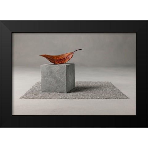 Out Of Time Black Modern Wood Framed Art Print by Verot, Christophe