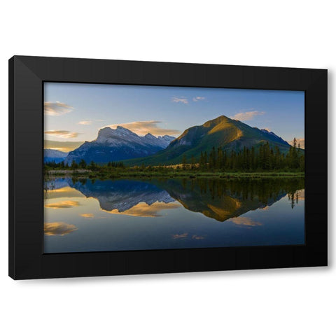 Quiet Summer Morning Black Modern Wood Framed Art Print by Li, Austin