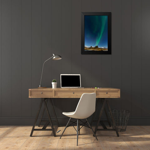Dancing In The Sky Black Modern Wood Framed Art Print by Roxo, Alvaro