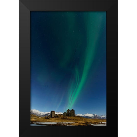Dancing In The Sky Black Modern Wood Framed Art Print by Roxo, Alvaro