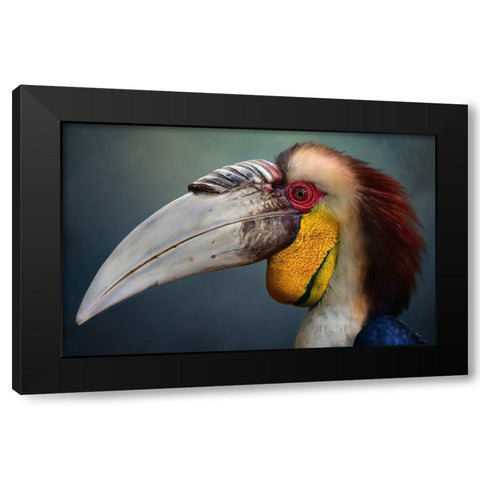 Jabrix Black Modern Wood Framed Art Print with Double Matting by Bhs, Fahmi