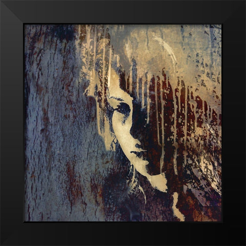 Drained Black Modern Wood Framed Art Print by Grohovaz, Gaby