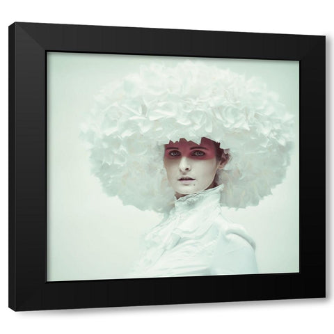Ice Queen Black Modern Wood Framed Art Print with Double Matting by kenp