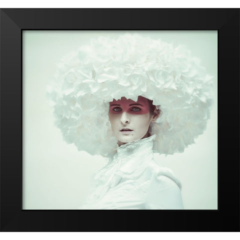 Ice Queen Black Modern Wood Framed Art Print by kenp