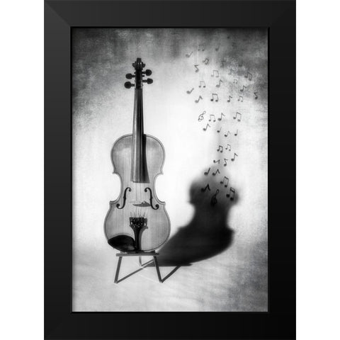 Maclodie Black Modern Wood Framed Art Print by Provost, Louis-Philippe