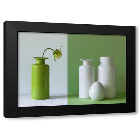 Empty Vases Black Modern Wood Framed Art Print by Hammer, Jacqueline