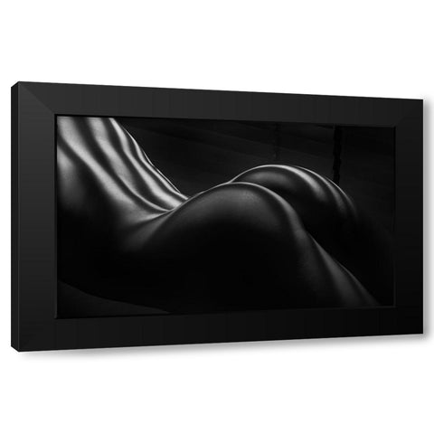 Body Zebra Stripes 5 Black Modern Wood Framed Art Print by Dixon, Colin