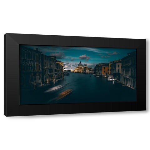 Venice Black Modern Wood Framed Art Print by Chiriaco, Carmine