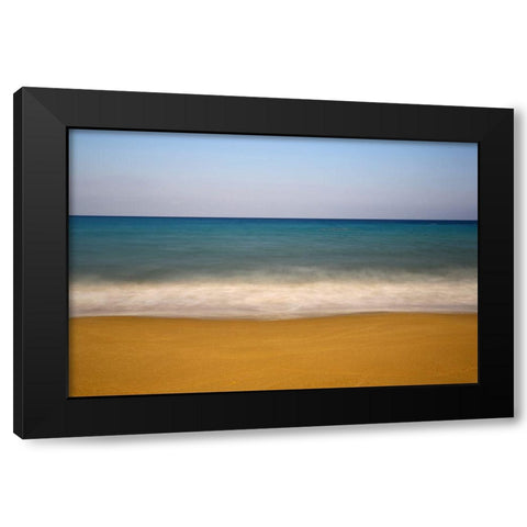 Coastal Colours Black Modern Wood Framed Art Print with Double Matting by Baglar, Hasan