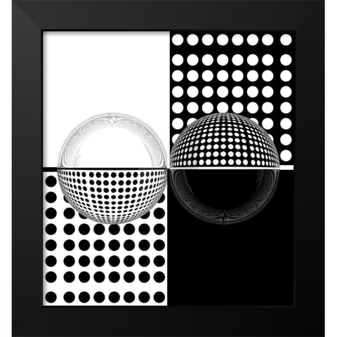 Upside Down Black Modern Wood Framed Art Print by Bunjamin, Antonyus