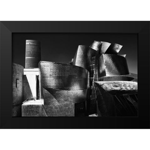Last Man-Last Tree Black Modern Wood Framed Art Print by Denis