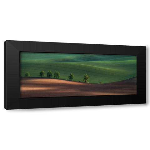 Alley Black Modern Wood Framed Art Print by Svoboda Mqep, Peter