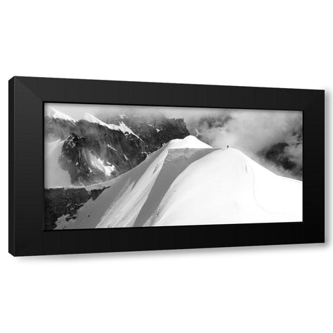 Alone Black Modern Wood Framed Art Print with Double Matting by Sokol, Matej