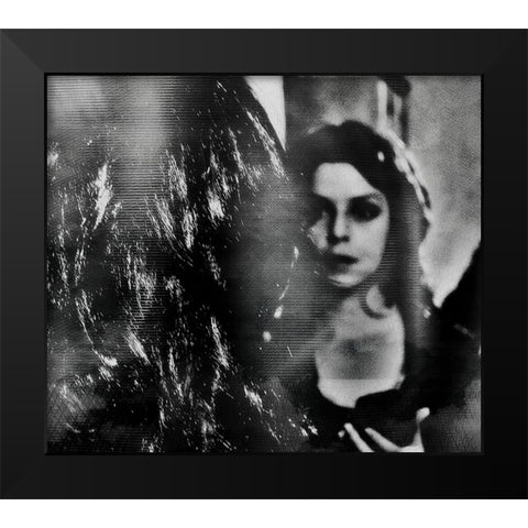 Shadows-Behind Black Modern Wood Framed Art Print by Davidovic, Dalibor