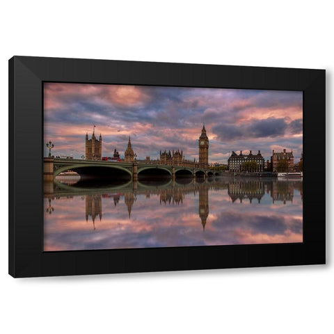 A Sunset To Remember .. Black Modern Wood Framed Art Print by Lashin, Ahmed