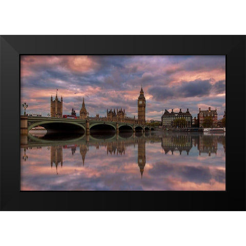 A Sunset To Remember .. Black Modern Wood Framed Art Print by Lashin, Ahmed