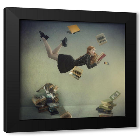 *********** Black Modern Wood Framed Art Print with Double Matting by Melik-Nubarova, Svetlana