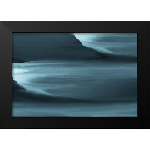 A Crash Of Sorrow Black Modern Wood Framed Art Print by Biljana Gaon, Sara