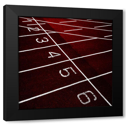 Startgrid Black Modern Wood Framed Art Print by Claes, Gilbert