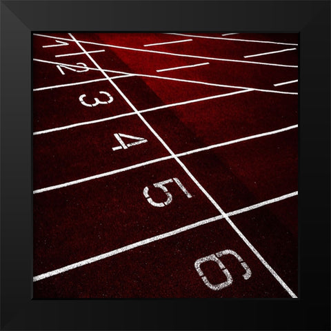 Startgrid Black Modern Wood Framed Art Print by Claes, Gilbert