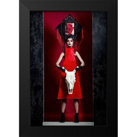 Russian Fashion 2 Black Modern Wood Framed Art Print by Smirnov, Sergei