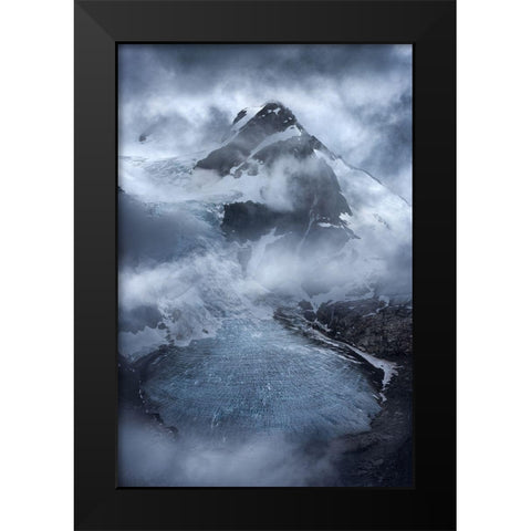 Unbroken Black Modern Wood Framed Art Print by Moore, Chris