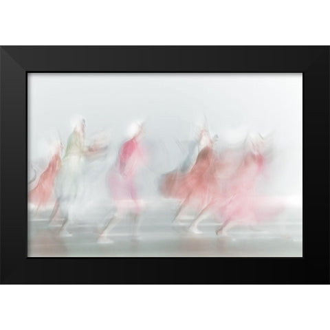 Red In Light Black Modern Wood Framed Art Print by Saremi, Ali