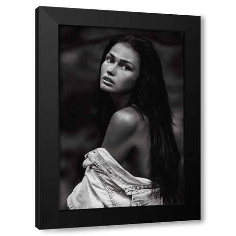 Romi Black Modern Wood Framed Art Print with Double Matting by Krystynek MQEP, Martin