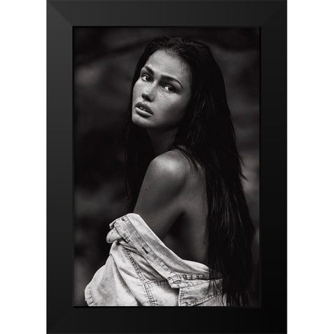 Romi Black Modern Wood Framed Art Print by Krystynek MQEP, Martin