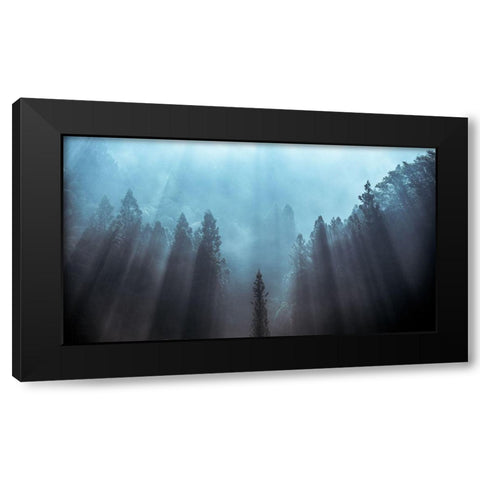 Light To Be Believed Likely Black Modern Wood Framed Art Print with Double Matting by Fujii, Tsuneya