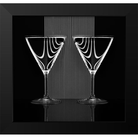 Symmetry Black Modern Wood Framed Art Print by Hardekopf, Friedhelm