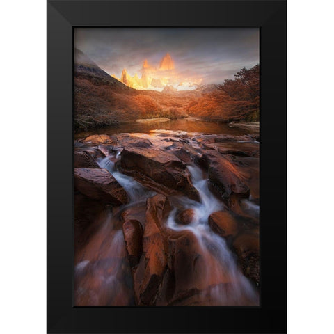 Dreamland Black Modern Wood Framed Art Print by Zhang, Yan