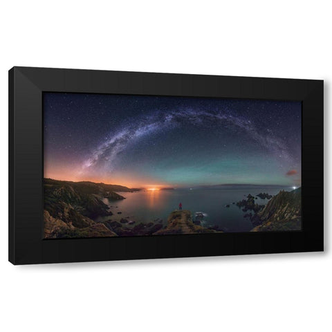 Find The Way Black Modern Wood Framed Art Print by F. Turienzo, Carlos