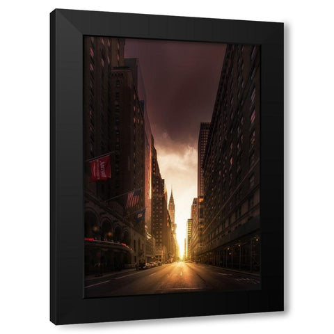 Untitled Black Modern Wood Framed Art Print by Martin Castan, David