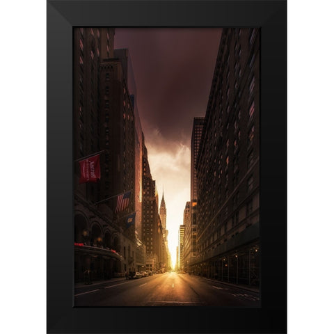 Untitled Black Modern Wood Framed Art Print by Martin Castan, David