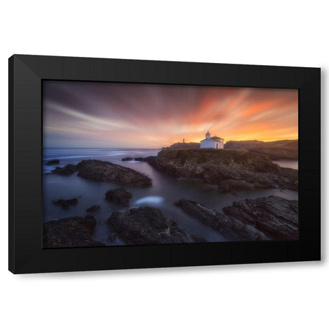 Virxe Do Porto Ii Black Modern Wood Framed Art Print by F. Turienzo, Carlos