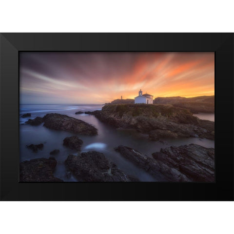 Virxe Do Porto Ii Black Modern Wood Framed Art Print by F. Turienzo, Carlos