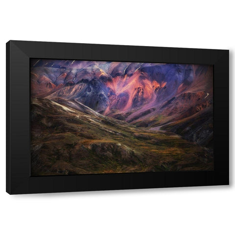 Untitled Black Modern Wood Framed Art Print by Chopra, Atul