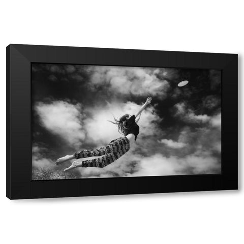 Yes You Can Black Modern Wood Framed Art Print by Salgado Gispert, Gloria