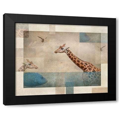 Fantasy.... Black Modern Wood Framed Art Print with Double Matting by Van Deelen, Ellen