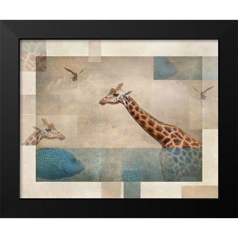 Fantasy.... Black Modern Wood Framed Art Print by Van Deelen, Ellen