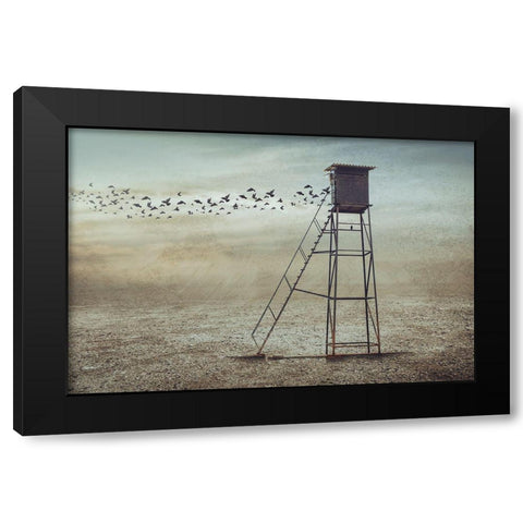 Go To Nature Black Modern Wood Framed Art Print with Double Matting by Almawash, Sulaiman