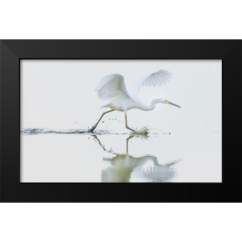 Untitled Black Modern Wood Framed Art Print by Tian, Xiaobing