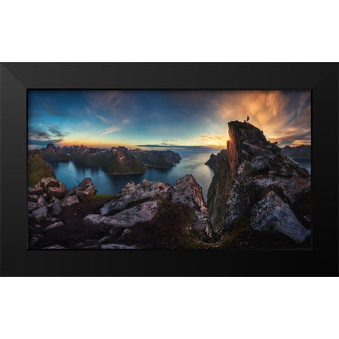 The Vista Black Modern Wood Framed Art Print by Nicholas Roemmelt, Dr.