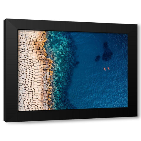 From Above Ii Black Modern Wood Framed Art Print with Double Matting by Carrillo Lopez, Antonio