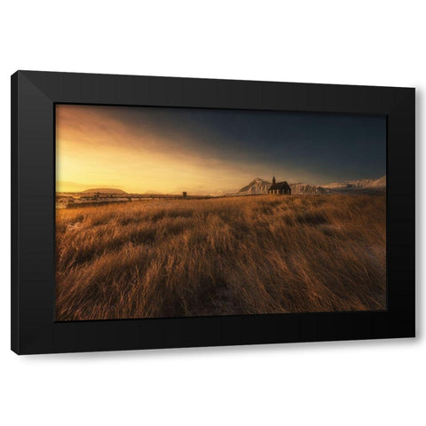 Budir Black Modern Wood Framed Art Print with Double Matting by Martin Castan, David