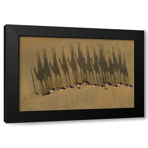 A Journey Of Shadows Black Modern Wood Framed Art Print by Wolbers, Louise