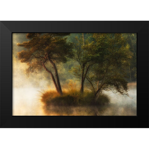 Lonely Island Black Modern Wood Framed Art Print by van Dongen, Anton